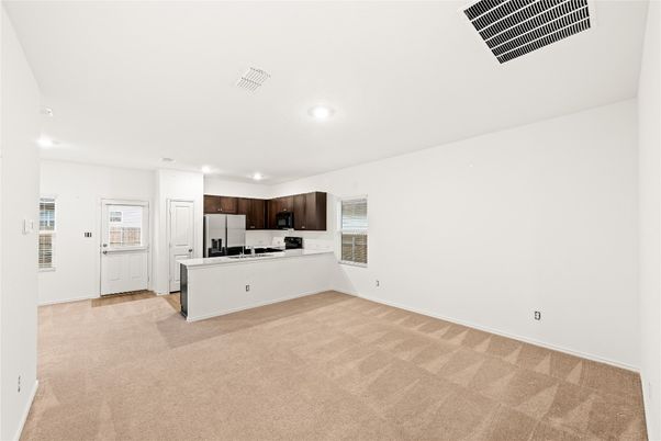 Empty room, Interior, Kitchen, Recessed Lighting