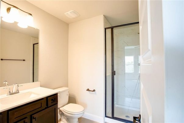 Bathroom, Glass Shower, Interior, Marble Walls