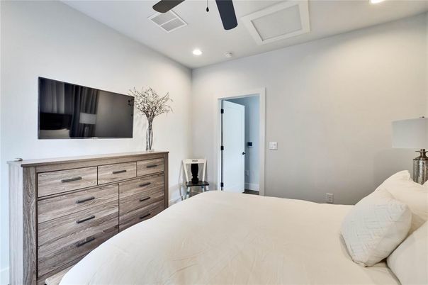 Bedroom, Interior, Recessed Lighting