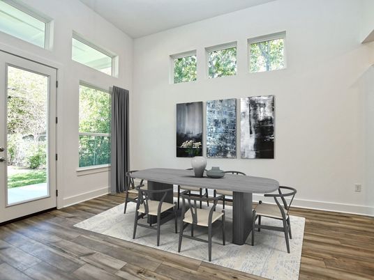 Dining room, Interior, Wood Texture Flooring
