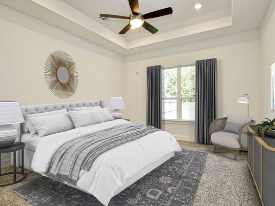 Bedroom, Interior, Recessed Lighting