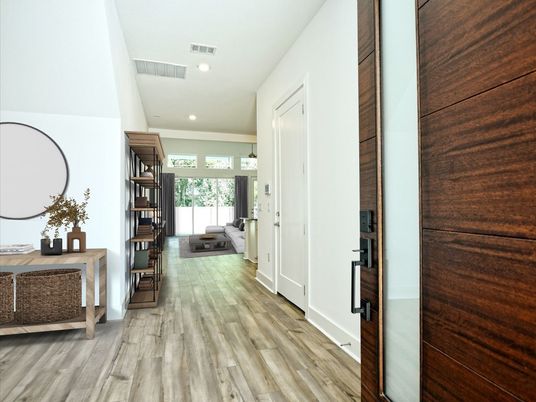 Interior, Recessed Lighting, Wood Texture Flooring