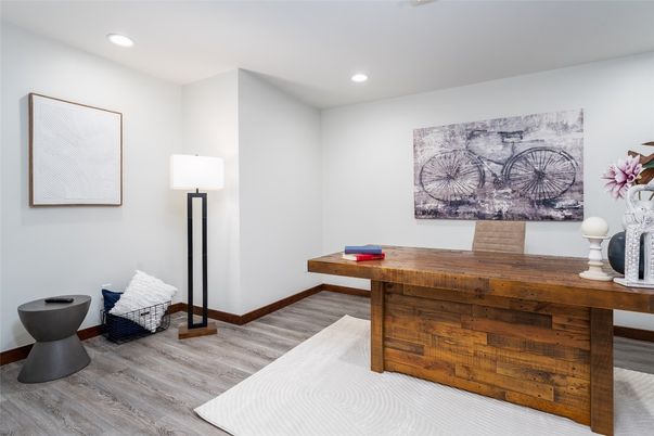 Interior, Recessed Lighting, Wood Texture Flooring