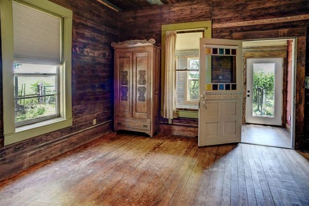 Empty room, Interior, Wood Texture Flooring, Wooden Walls