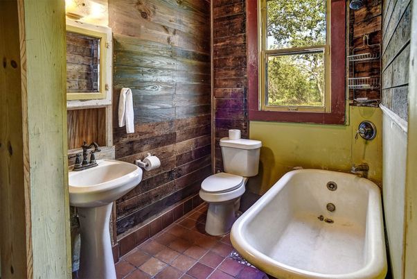 Bathroom, Interior, Wooden Walls