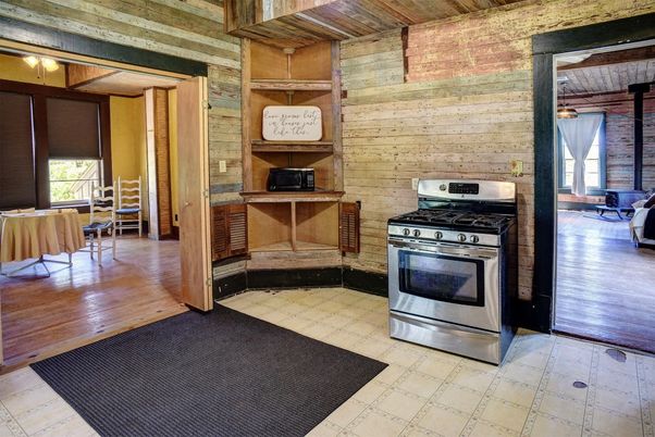 Interior, Kitchen, Stainless Steel Appliances, Wooden Ceilings, Wood Texture Flooring, Wooden Walls