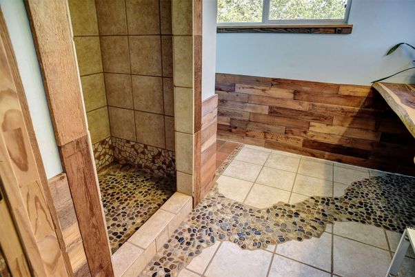 Bathroom, Interior, Wooden Walls