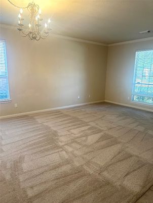 Chandelier, Empty room, Interior