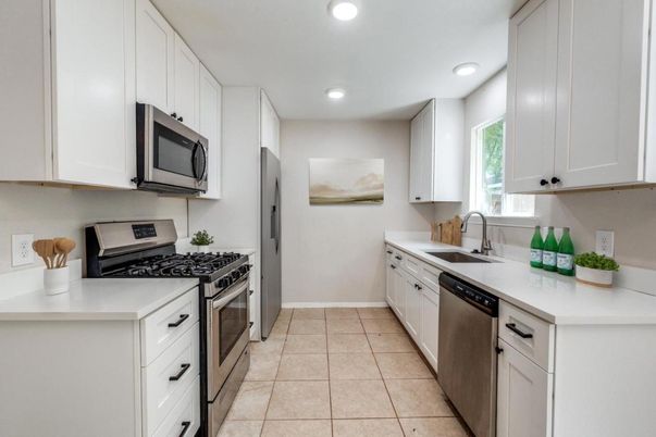 Interior, Kitchen, Recessed Lighting, Stainless Steel Appliances
