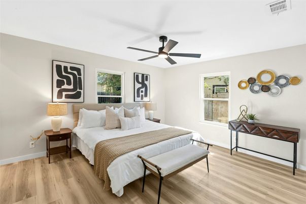 Bedroom, Interior, Wood Texture Flooring