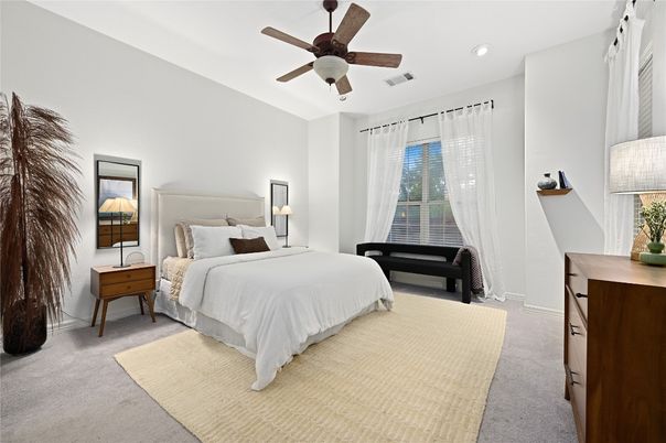Bedroom, Interior, Recessed Lighting
