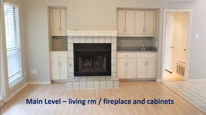 Fireplace, Interior, Wood Texture Flooring