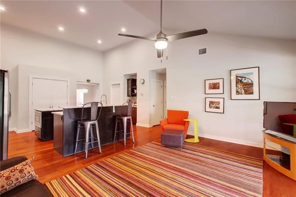Interior, Recessed Lighting, Wood Texture Flooring