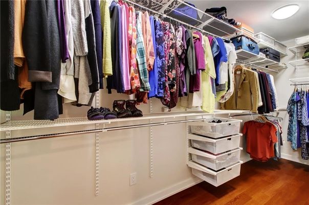 Interior, Recessed Lighting, Walk-in Closets, Wood Texture Flooring