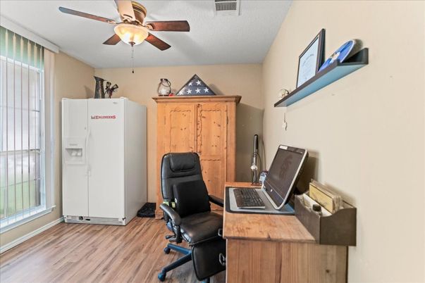 Home Office, Interior, Wood Texture Flooring