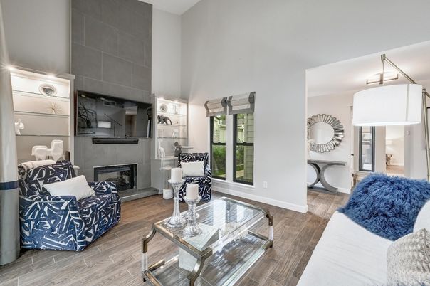 Fireplace, Interior, Living room, Wood Texture Flooring