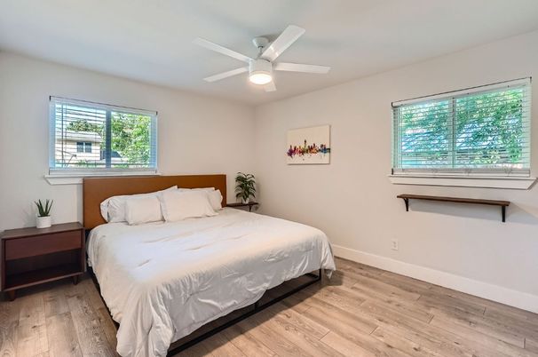 Bedroom, Interior, Wood Texture Flooring