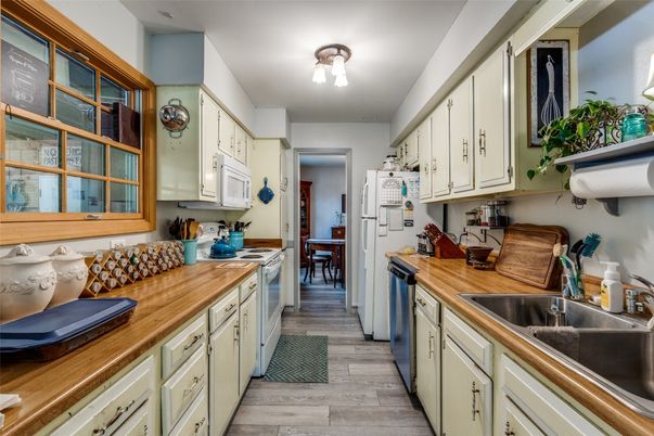 Interior, Kitchen, Wood Texture Flooring