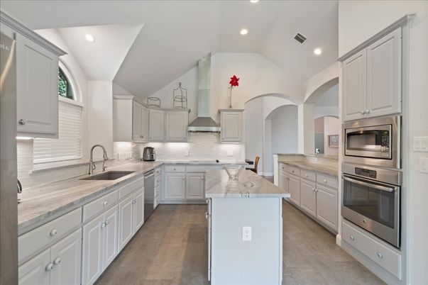 Interior, Kitchen, Recessed Lighting, Stainless Steel Appliances