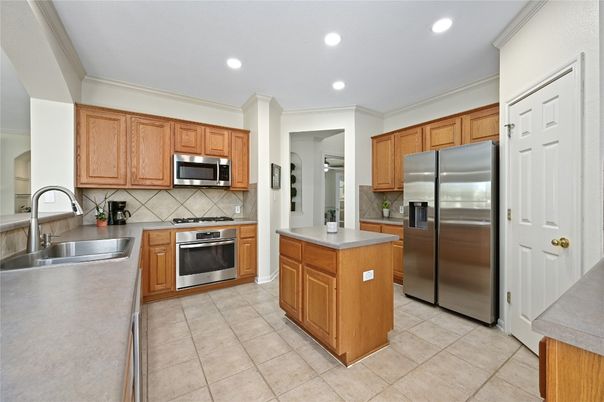 Interior, Kitchen, Recessed Lighting, Stainless Steel Appliances