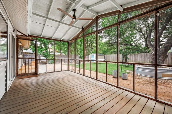 Interior, Sun Room, Wood Texture Flooring