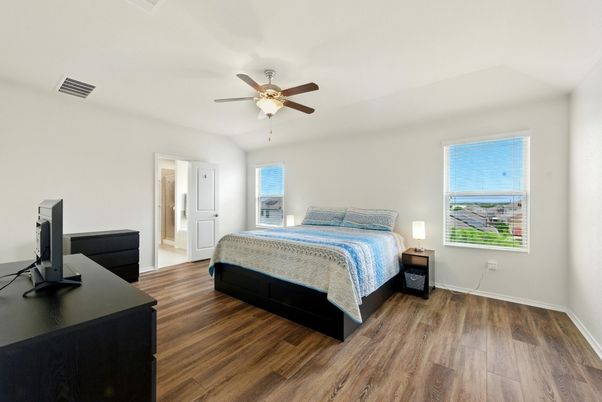 Bedroom, Interior, Wood Texture Flooring