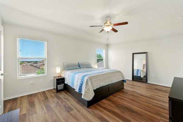 Bedroom, Interior, Wood Texture Flooring