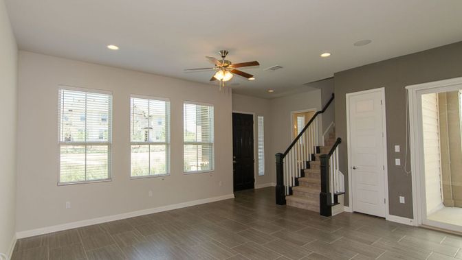 Interior, Recessed Lighting, Wood Texture Flooring