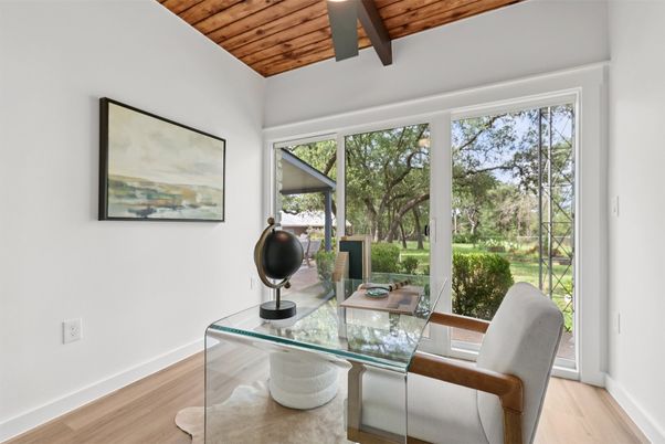 Home Office, Interior, Wooden Beams, Wooden Ceilings, Wood Texture Flooring