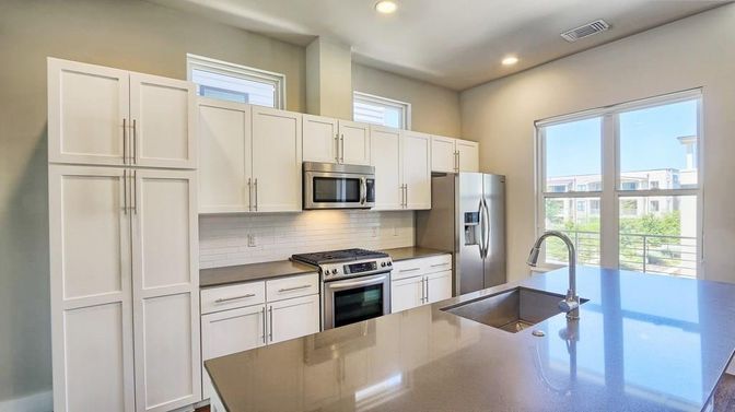 Interior, Kitchen, Recessed Lighting, Stainless Steel Appliances