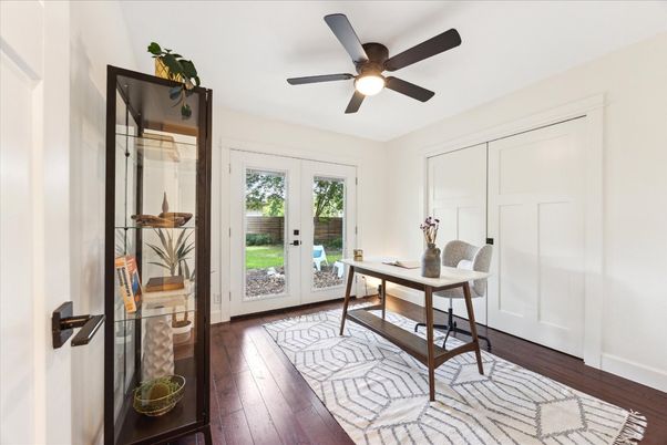 Home Office, Interior, Wood Texture Flooring
