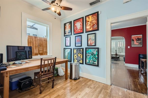 Home Office, Interior, Wood Texture Flooring