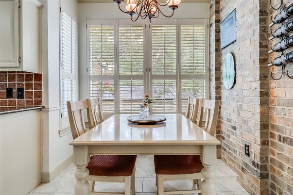 Chandelier, Dining room, Interior, Stone Walls
