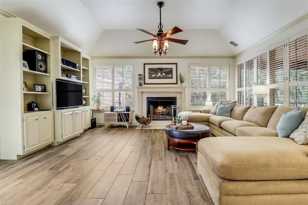 Fireplace, Interior, Living room, Wood Texture Flooring