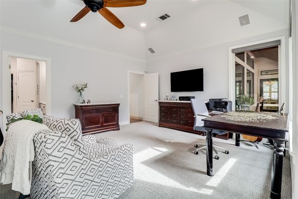 Home Office, Interior, Recessed Lighting