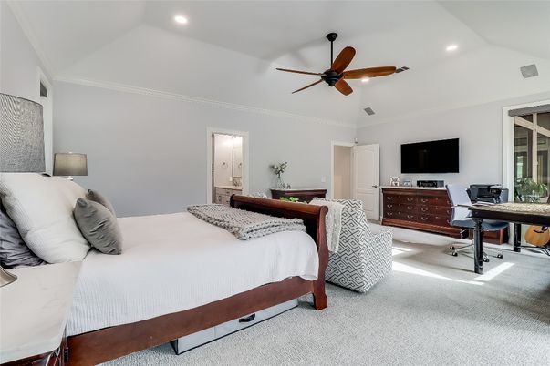 Bedroom, Home Office, Interior, Recessed Lighting