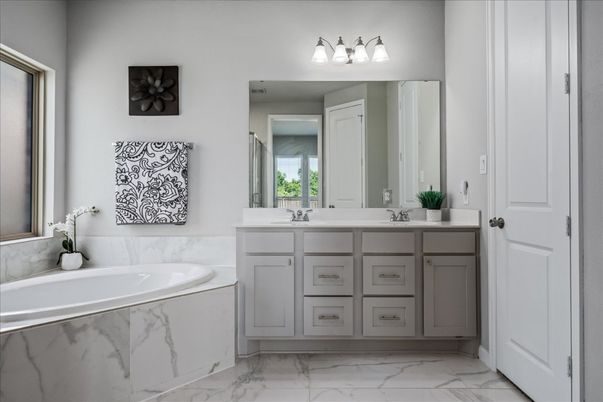 Bathroom, Dual Sink Vanities, Interior, Marble