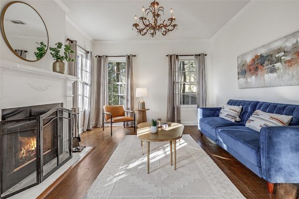 Chandelier, Fireplace, Interior, Living room, Wood Texture Flooring