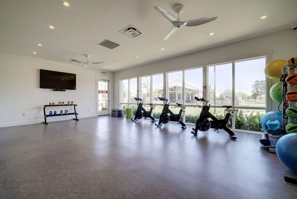 Fitness Equipment, Gym, Interior, Recessed Lighting