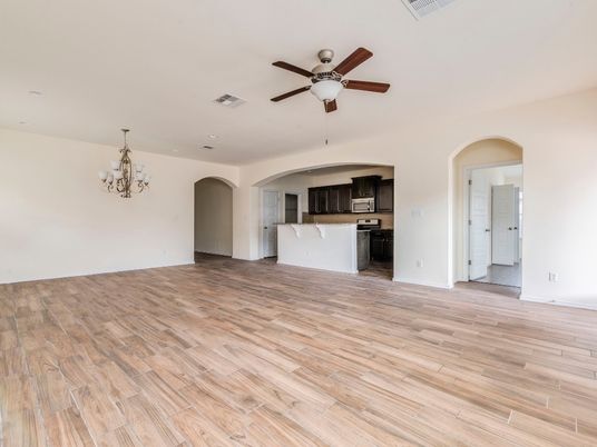 Chandelier, Empty room, Interior, Kitchen, Wood Texture Flooring
