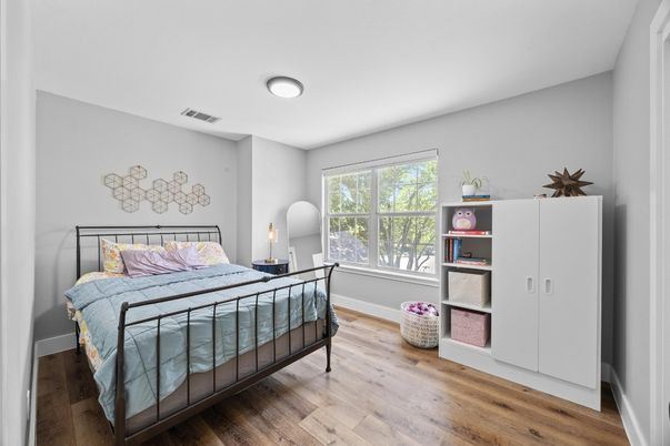 Bedroom, Interior, Wood Texture Flooring