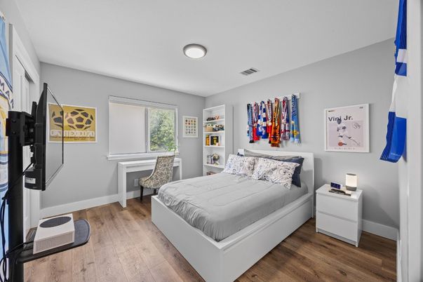 Bedroom, Interior, Wood Texture Flooring