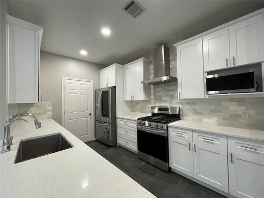 Interior, Kitchen, Recessed Lighting, Stainless Steel Appliances