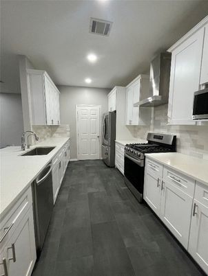 Interior, Kitchen, Recessed Lighting, Stainless Steel Appliances
