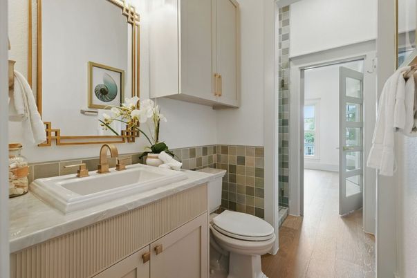 Bathroom, Interior, Wood Texture Flooring