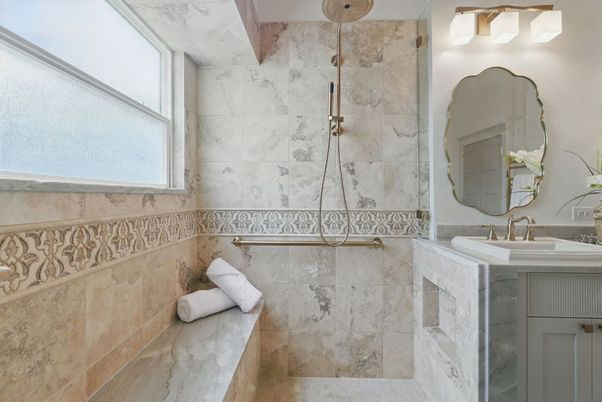 Bathroom, Interior, Marble Walls