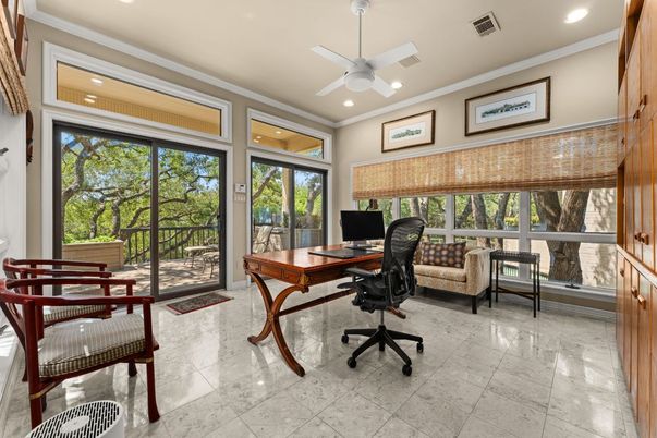 Home Office, Interior, Recessed Lighting