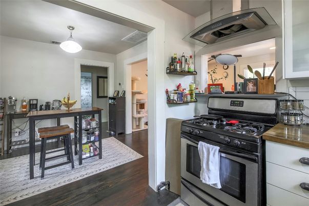 Interior, Kitchen, Wood Texture Flooring
