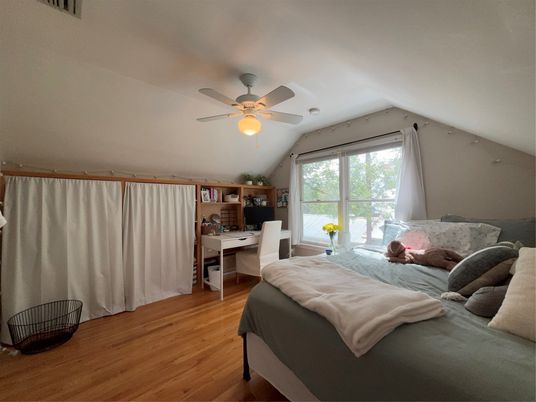 Bedroom, Home Office, Interior, Wood Texture Flooring
