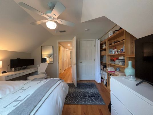 Bedroom, Home Office, Interior, Wood Texture Flooring